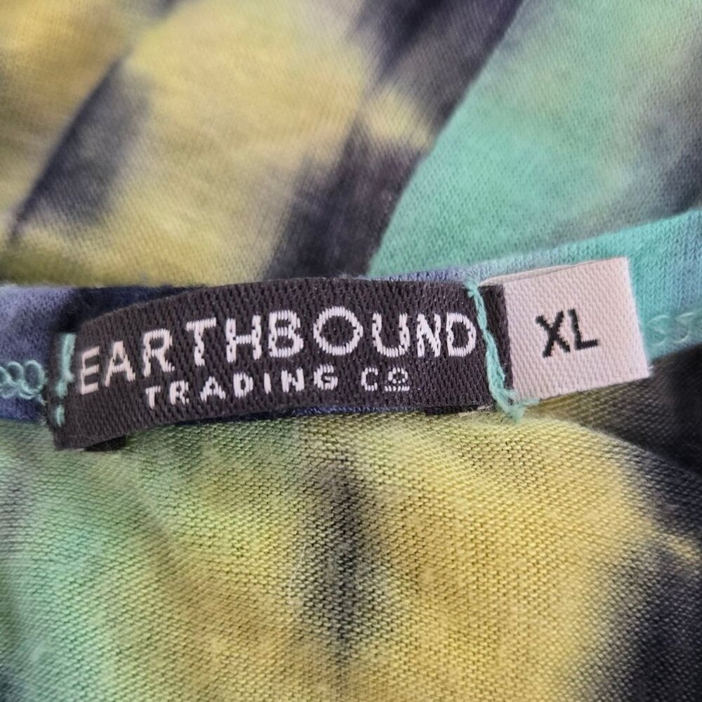 Earthbound Trading Co Tie Dye Spaghetti Strap High-Low Maxi Dress Multicolor XL - Picture 6 of 6